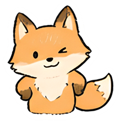 Cute Fox Stickers.