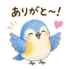 Bird Stickers for Expressing Gratitude