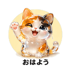 Crystal Jelly Calico Cat Boyfriend