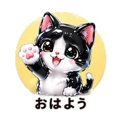Crystal Jelly Tuxedo  Cat Girlfriend