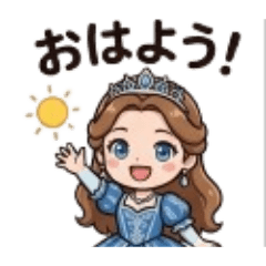 The princess in a blue dress 01