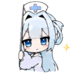 cute stamp light blue