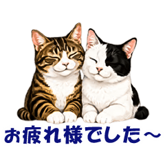 Shion & Sumire Work Cat Stickers 32