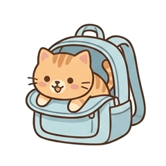 Orange Cat Joyful Days