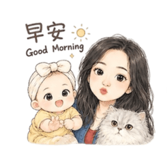 安安母子三人
