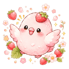 Ichigo Daifuku Inko Cute Daily Stickers