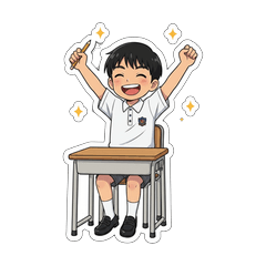 小學生男孩貼圖 夏季 放學後 戶外
