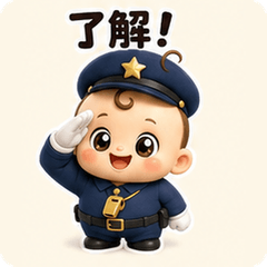 Baby Police Officer Cosplay!
