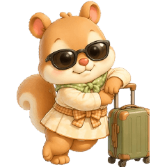 Squirrel so cute! (No text)