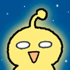 Moving Stickers "Yellow Alien"