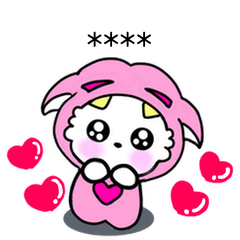 Add a short message to a cute sticker.