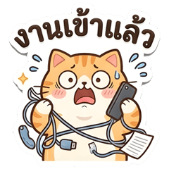 แมวส้มป่วนออฟฟิศ ฮากวน คนทำงานอิน