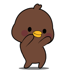 Chubby Brown Bird : Animated