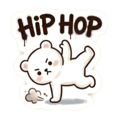 cute white Bear vol.3  Dance