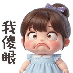 淘氣小胖妹我傻眼
