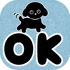 Large Font]/Black Dog (for everyday use)