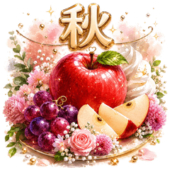 Stylish Autumn Food Stickers