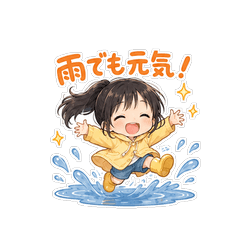 Aatan & Nontan Rainy Season Stickers