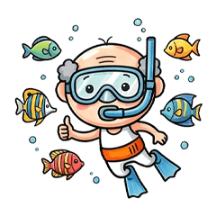 腹巻じじい！トロピカルリゾート★文字なし