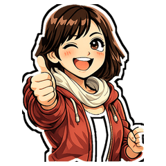 Energetic Mayu Stickers