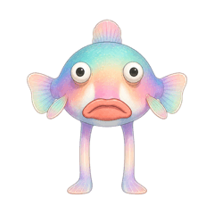 醜萌小魚有腳!超ㄎㄧㄤ表情包