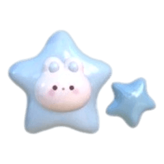 Aesthetic light blue stickers