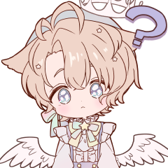 NEKOMIMI boy animated Sticker(angel)