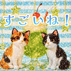 大人可愛い❇︎三毛猫と輝く宝石の世界❇︎