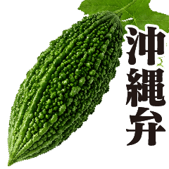 Bitter Melon Speaking Okinawan Dialect