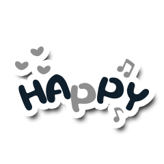 Colorful Text Stickers. 03