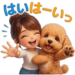 Everyday Toy Poodle & Mama Stickers