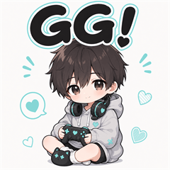 Gamer Boy Love Stickers