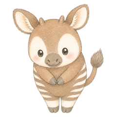 Soft Baby Okapi: Daily Life