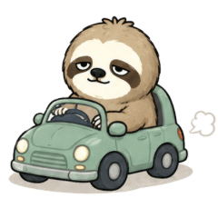 Squinty Sloth: Low Energy Stickers