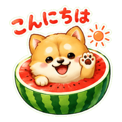 Glossy Fruit Dogs Summer