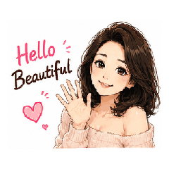 Lovely Girl Expressions Stickers Vol 1