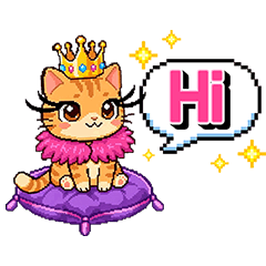 Pixel Kitty Chibi Kawaii