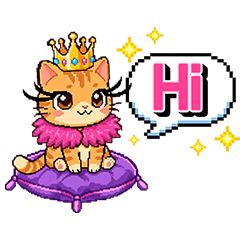 Pixel Kitty Chibi Kawaii