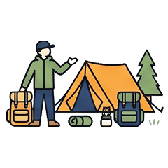 Conversation between campers
