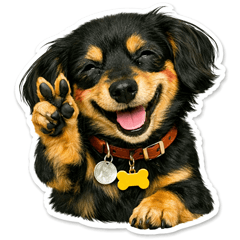 Dachshund Biscuit Stamp part2!