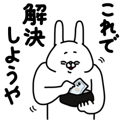全力うさぎ大人の対応編