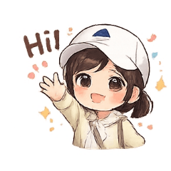 圓圓女孩招呼語^°^