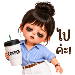 น้องนอนน้อยทำงานหนักมาก