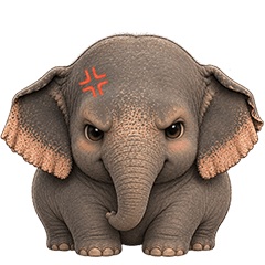 Elephant So Cute!! (No Text)