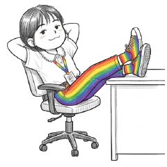 ถุงสายรุ้ง : ทำงานค่ะ : ไม่พูดอะไร