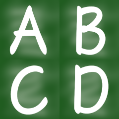 ALPHABET-BLACKBOARD Sticker