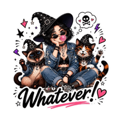 Zuki & Sushi  with Their Witchy Mama