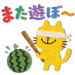mottoの夏とちぎり絵風猫♡連絡用♪