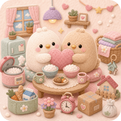 Fuwamaru Birds: Home Life
