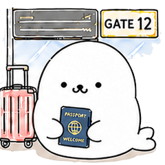 Traveling Seal Stickers
